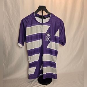 Purple and White Men's Jersey